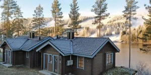 Villa Ozero Tahkon keskustassa rinne- ja järvinäkymillä